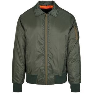 Olive Green Lightweight Bomber Jacket - Men's Shirt Jacket